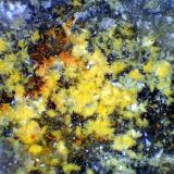 Kasolita<br />Mina San Rafael, Cardeña, Comarca Los Pedroches, Córdoba, Andalucía, España<br />Campo de visión 2,5 mm.<br /> (Autor: Antonio P. López)