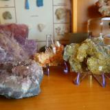 _Fluorita, Cuarzo (variedad cristal de roca), Lepidolita, Pirita, Amatista (Autor: Marta Lúthien)