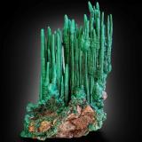 Malachite<br />L'Etoile du Congo Mine, Lubumbashi (Elizabethville), Katanga Copper Crescent, Haut-Katanga (Shaba), Democratic Republic of the Congo (Zaire)<br />40 x 26 x 68 cm<br /> (Author: MIM Museum)