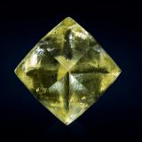 Diamond<br />Schutsekama Mine, Riet River, Ritchie, Sol Plaatje Local Municipality, Frances Baard Municipality, Northern Cape Province, South Africa<br />3 x 3 x 3 cm / main crystal: 2.7 cm.<br /> (Author: MIM Museum)