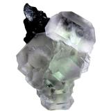 Fluorite, Sphalerite<br />Naica Mine, Naica, Municipio Saucillo, Chihuahua, Mexico<br />Specimen height 8 cm<br /> (Author: Tobi)