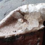 Calcite, Quartz, Goethite<br />Juchem Quarry, Niederwörresbach, Herrstein, Hunsrück, Rhineland-Palatinate/Rheinland-Pfalz, Germany<br />16 x 11 cm<br /> (Author: Volkmar Stingl)