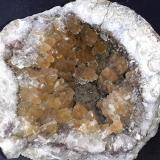 Calcite, Quartz (variety smokey)<br />Juchem Quarry, Niederwörresbach, Herrstein, Hunsrück, Rhineland-Palatinate/Rheinland-Pfalz, Germany<br />10 x 10 cm<br /> (Author: Volkmar Stingl)