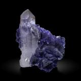 Fluorite, Quartz<br />Ajmer District, Rajasthan, India<br />2 x 2.5 cm<br /> (Author: Antonio Nazario)