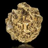 Gold<br />Andreye-Yulyevsky Mine, Plastovsky District, Chelyabinsk Oblast, Ural Federal District, Russia<br />5.5 x 5 x 2 cm / main crystal: 1.6 cm<br /> (Author: MIM Museum)