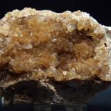 Calcita<br />Embalse de Camarillas, Agramón, Hellín, Comarca Campos de Hellín, Albacete, Castilla-La Mancha, España<br />1 x 7 cm<br /> (Autor: Pedro Antonio)