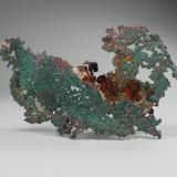 Copper, Malachite<br />Oumjrane mining area, Alnif Commune, Tinghir Province, Drâa-Tafilalet Region, Morocco<br />110 mm x 70 mmx 20 mm<br /> (Author: Don Lum)