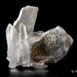 Cuarzo (variedad hialino)<br />Mina Trimouns, Luzenac, Haute-Ariège, Foix, Departamento Ariège, Occitanie, Francia<br />9cm x 8cm x 4cm<br /> (Autor: Pere Alonso)