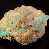 TurquoiseMineral Park Mine, Ithaca Peak, Cerbat Mountains, Kingman, Mineral Park District, Mohave County, Arizona, USA10.8 x 7.5 x 6.0 cm (Author: Michael Shaw)