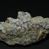 Calcite, Quartz, Ilvaite, Hedenbergite<br />Tochibora deposit, Kamioka Mine, Hida City, Gifu Prefecture, Chubu Region, Honshu Island, Japan<br />10.0 x 5.4 cm<br /> (Author: am mizunaka)