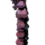 Copper<br />Itauz Mine, Dzhezkazgan, Karaganda Region, Kazakhstan<br />63 mm x 10 mm. Major crystal size: 8.5 mm wide - Mass: About 13 g.<br /> (Author: Carles Millan)