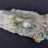 Theisite, Malachite, Dolomite<br />Ringenwechsel Mining District, Troi, District Schwaz, Inn Valley, North Tyrol, Tyrol/Tirol, Austria<br />7,5 x 4 cm<br /> (Author: Volkmar Stingl)