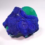 Azurite, Malachite<br />Morenci Mine, Morenci, Copper Mountain District, Shannon Mountains, Greenlee County, Arizona, USA<br />54 mm x 48 mm x 30 mm<br /> (Author: Don Lum)