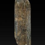 Quartz (variety smoky quartz), Schorl<br />Nghệ An Province, Bắc Trung Bộ (North Central Coast) Region, Vietnam<br />9.5 x 2.7 cm<br /> (Author: am mizunaka)