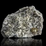 Gasparite-(Ce)<br />Monte Cervandone, Devero Alp, Baceno, Ossola Valley, Verbano-Cusio-Ossola Province, Piedmont (Piemonte), Italy<br />5 x 4 x 2 cm / main crystal: 0.7 cm.<br /> (Author: MIM Museum)