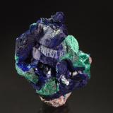 Azurite<br />Bisbee, Warren District, Mule Mountains, Cochise County, Arizona, USA<br />6.2 x 4.8 x 2.1 cm<br /> (Author: Michael Shaw)