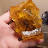 Fluorite<br />Malwine Mine, Bergmännisch Glück Flacher vein, Wismut shaft 29b, Frohnau, Annaberg-Buchholz, Annaberg District, Erzgebirgskreis, Saxony/Sachsen, Germany<br />Specimen size 10 cm, largest crystals 4 cm<br /> (Author: Tobi)