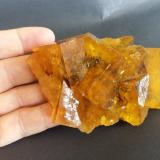 Fluorite<br />Malwine Mine, Bergmännisch Glück Flacher vein, Wismut shaft 29b, Frohnau, Annaberg-Buchholz, Annaberg District, Erzgebirgskreis, Saxony/Sachsen, Germany<br />Specimen size 10 cm, largest crystals 4 cm<br /> (Author: Tobi)