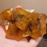 Fluorite<br />Malwine Mine, Bergmännisch Glück Flacher vein, Wismut shaft 29b, Frohnau, Annaberg-Buchholz, Annaberg District, Erzgebirgskreis, Saxony/Sachsen, Germany<br />Specimen size 10 x 7 cm<br /> (Author: Tobi)