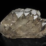 Quartz (variety smoky quartz)<br />Glacier de l'Argentière, Mont Blanc Massif, Chamonix, Haute-Savoie, Auvergne-Rhône-Alpes, France<br />10.9 x 6.8 x 3.8 cm<br /> (Author: am mizunaka)