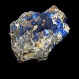 Azurite<br />Democratic Republic of the Congo (Zaire)<br />60 mm x 50 mm x 40 mm<br /> (Author: Dany Mabillard)