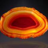 Quartz (variety agate)<br />Rio Grande do Sul, Brazil<br />68 mm x 43 mm x 2 mm<br /> (Author: Firmo Espinar)