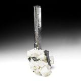 Aegirine, OrthoclaseMonte Malosa, Distrito Zomba, Malawi139 mm x 67 mm. Largest crystal size: 90 mm x 15 mm x 9 mm. (Author: Carles Millan)