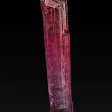 Elbaite<br />Barra de Salinas, Coronel Murta, Vale do Jequitinhonha, Minas Gerais, Brazil<br />6.3 x 1.0 cm<br /> (Author: am mizunaka)