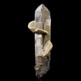 Quartz with Siderite and Arsenopyrite inclusions<br />Minas da Panasqueira, Aldeia de São Francisco de Assis, Covilhã, Castelo Branco, Cova da Beira, Centro, Portugal<br />20 x 9 x 18.5 cm<br /> (Author: MIM Museum)