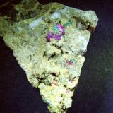 Erythrite, Tirolite<br />Stocker adit, Silberberg mining district, Reith im Alpbachtal, Kufstein District, Inn Valley, North Tyrol, Tyrol/Tirol, Austria<br />2,5 x 2 cm<br /> (Author: Volkmar Stingl)