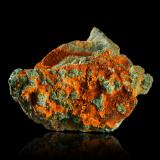 Curite<br />Shinkolobwe, Katanga Copper Crescent, Katanga (Shaba), Democratic Republic of the Congo (Zaire)<br />6.5 x 5 x 3.5 cm / main crystal: 0.2 cm<br /> (Author: MIM Museum)