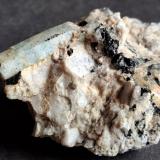 Beryl (variety aquamarine)<br />Naxos, Cyclade Islands, Kykládes Prefecture, Aegean Islands Department (Aiyaíon), Greece<br />6 x 4,5 cm<br /> (Author: Volkmar Stingl)