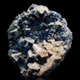 Fluorite with Baryte<br />Halsbrücke, Freiberg District, Erzgebirgskreis, Saxony/Sachsen, Germany<br />23 x 27 x 7.5 cm / main crystal: 6.2 cm<br /> (Author: MIM Museum)