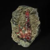Rhodochrosite, PyriteDistrito Santa Eulalia, Municipio Aquiles Serdán, Chihuahua, México5.0 x 3.6 cm (Author: am mizunaka)