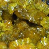 Francevillita, Curienita<br />Mina Mounana, Franceville, Provincia Haut-Ogooué, Gabón<br />Campo de visión 5 mm.<br /> (Autor: Antonio P. López)