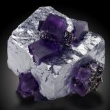 Galena, Fluorite<br />Denton Mine, Sub-Rosiclare formation, Goose Creek Mine group, Harris Creek Sub-District, Hardin County, Illinois, USA<br />10.4 x 10 x 9.5 cm<br /> (Author: MIM Museum)
