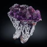 Fluorite, Galena<br />Crystal Mine, Rosiclare formation, Cave-in-Rock, Cave-in-Rock Sub-District, Hardin County, Illinois, USA<br />12 x 10.5 x 6 cm<br /> (Author: MIM Museum)