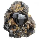 Almandine-Spessartine Series<br />Ialamitana pegmatites, Manandona Valley, Sahatany Valley (Mt. Ibity), Antsirabe II District, Vakinankaratra Region, Madagascar<br />Specimen size 16 x 12 cm, largest crystal 6 cm<br /> (Author: Tobi)