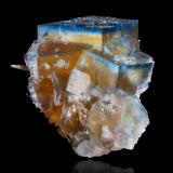 Fluorite<br />Minerva I Mine, Bethel level, Ozark-Mahoning group, Cave-in-Rock Sub-District, Hardin County, Illinois, USA<br />6 x 6 x 8 cm / main crystal: 5.2 cm.<br /> (Author: MIM Museum)