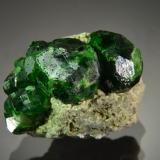 Andradite (variety demantoid)<br />Belqeys Mountain, Takab, West Azerbaijan Province, Iran<br />2.5 x 1.9 cm<br /> (Author: Michael Shaw)