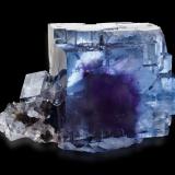 Fluorite<br />Minerva I Mine, Rosiclare formation, Ozark-Mahoning group, Cave-in-Rock Sub-District, Hardin County, Illinois, USA<br />6.8 x 4.5 x 4.3 cm<br /> (Author: MIM Museum)