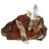 Gypsum<br />Niccioleta Mine, Massa Marittima, Grosseto Province, Tuscany, Italy<br />Specimen size 13 x 8 cm, largest crystal 7 cm<br /> (Author: Tobi)