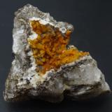 calcita<br />Grupo minero El Cobre-Igualdad-Matacabras, Distrito Linares-La Carolina, Bailén-Guarromán, Comarca Sierra Morena, Jaén, Andalucía, España<br />70 x 60 mm<br /> (Autor: Ambrosio Pardo)