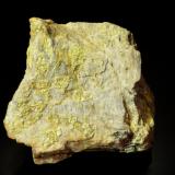 Autunite<br />Ruggles Mine, Grafton, Grafton County, New Hampshire, USA<br />4.4 x 4.2 x 2.3 cm<br /> (Author: Michael Shaw)