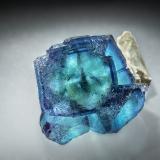 Fluorite<br />Okorusu Mine, Otjiwarongo District, Otjozondjupa Region, Namibia<br />4.1 x 5.7 cm<br /> (Author: am mizunaka)