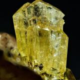 AdamitaOjuela Mine, Mapimí, Municipio Mapimí, Durango, Mexico4 mm (Autor: Borja Sainz de Baranda)