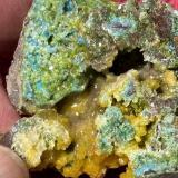 Mimetite and others<br /><br />back of specimen<br /> (Author: bob kerr)