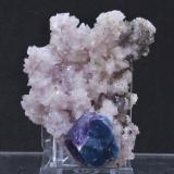 Creedita y Fluorita<br />Mina Navidad, Abasolo, Rodeo, Municipio de Rodeo, Durango, México<br />7 × 6.3 × 4.2 cm<br /> (Autor: Jordi Fabre)