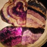 Fluorite, Baryte<br />Blue John Mine (Blue John Cavern), Castleton, High Peak District, Derbyshire, England / United Kingdom<br />600mm<br /> (Author: Forrestblyth)