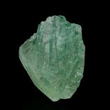 Calcite, Beryl (variety emerald)<br />La Palma-Yacopí mining district, La Glorieta Mine, Municipio Yacopí, Western Emerald Belt, Cundinamarca Department, Colombia<br />4.8 x 4.0 cm<br /> (Author: am mizunaka)